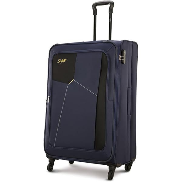 Safari Swift Plus 59Cms Blue 4W Soft Polyester 4 Wheels Spinner